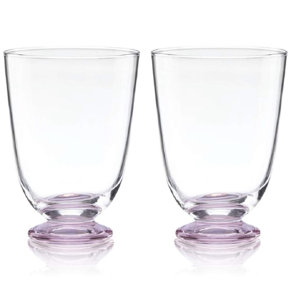 Kate Spade Blush Drinkware Tumblers with Footed Base
